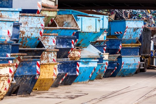 Hazardous waste containers in Crystal Palace