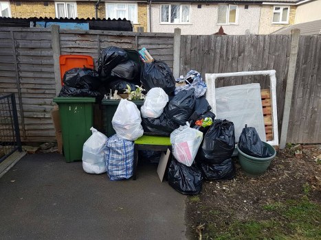 Construction site generating demolition waste in Crystal Palace