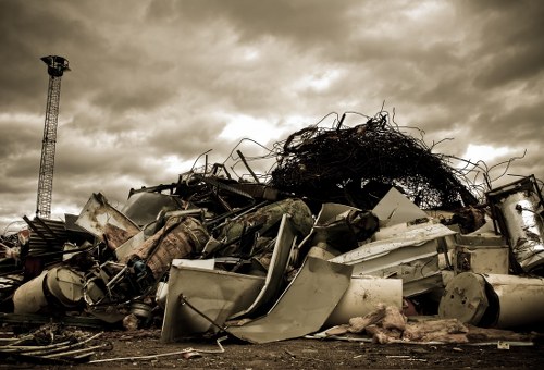 Recycling and waste management process after skip collection